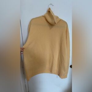 Acne Light Tan Turtleneck Sweater